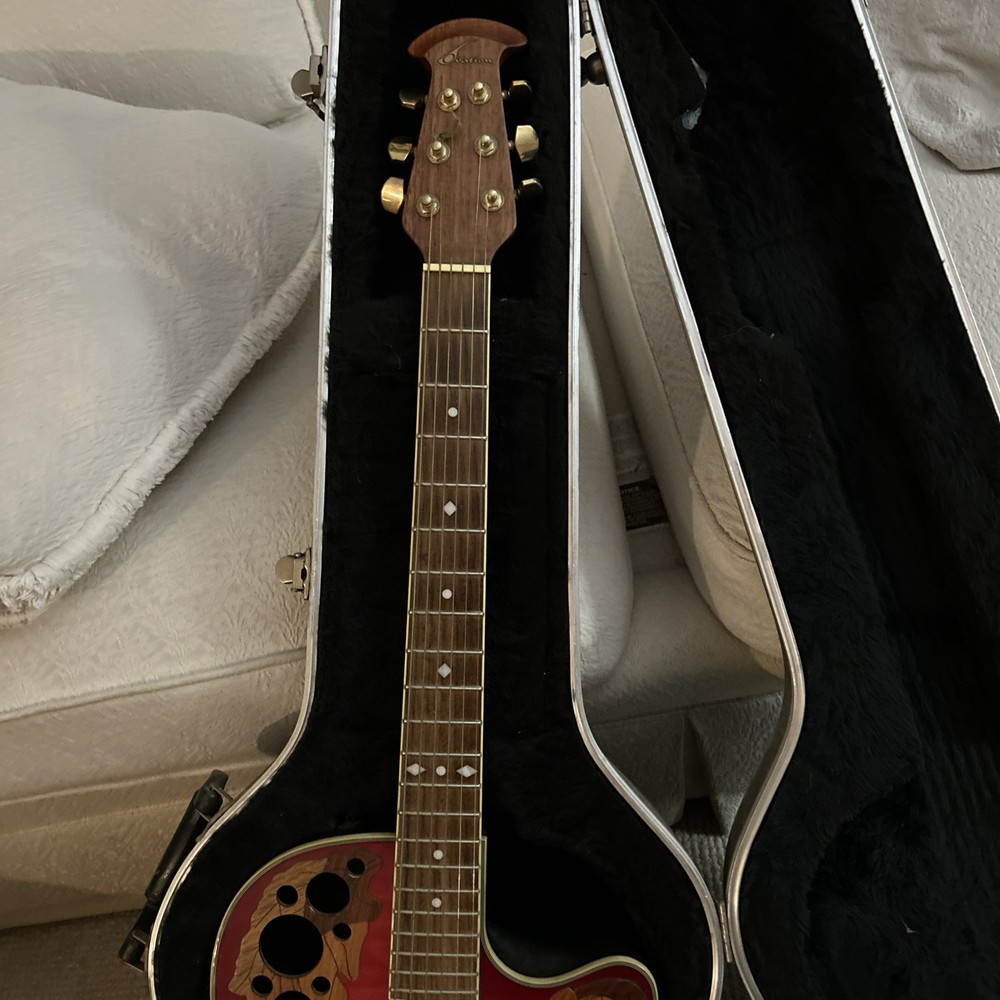 Ovation Celebrity OP30 Guitar ; Ruby Red ; Comes With Case