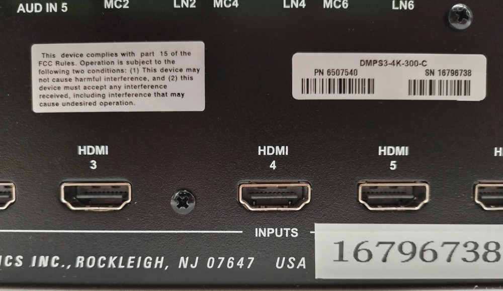 CRESTRON DMPS3-4K-300-C DIGITAL MEDIA 4K PRESENTATION SYSTEM