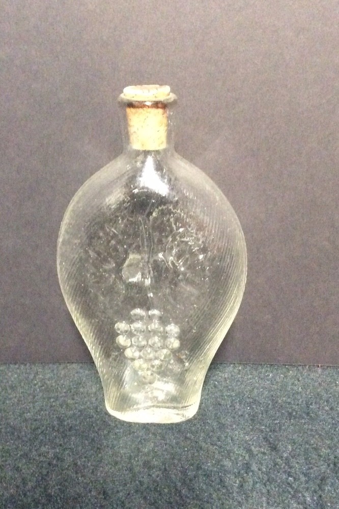 Antique Swedish Blown Glass Flask