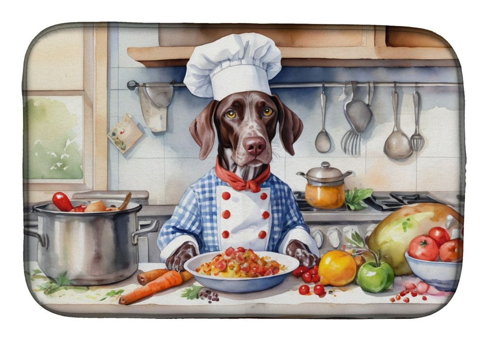 Caroline's Treasures German Shorthaired Pointer The Chef Drying Mat DAC6254DDM