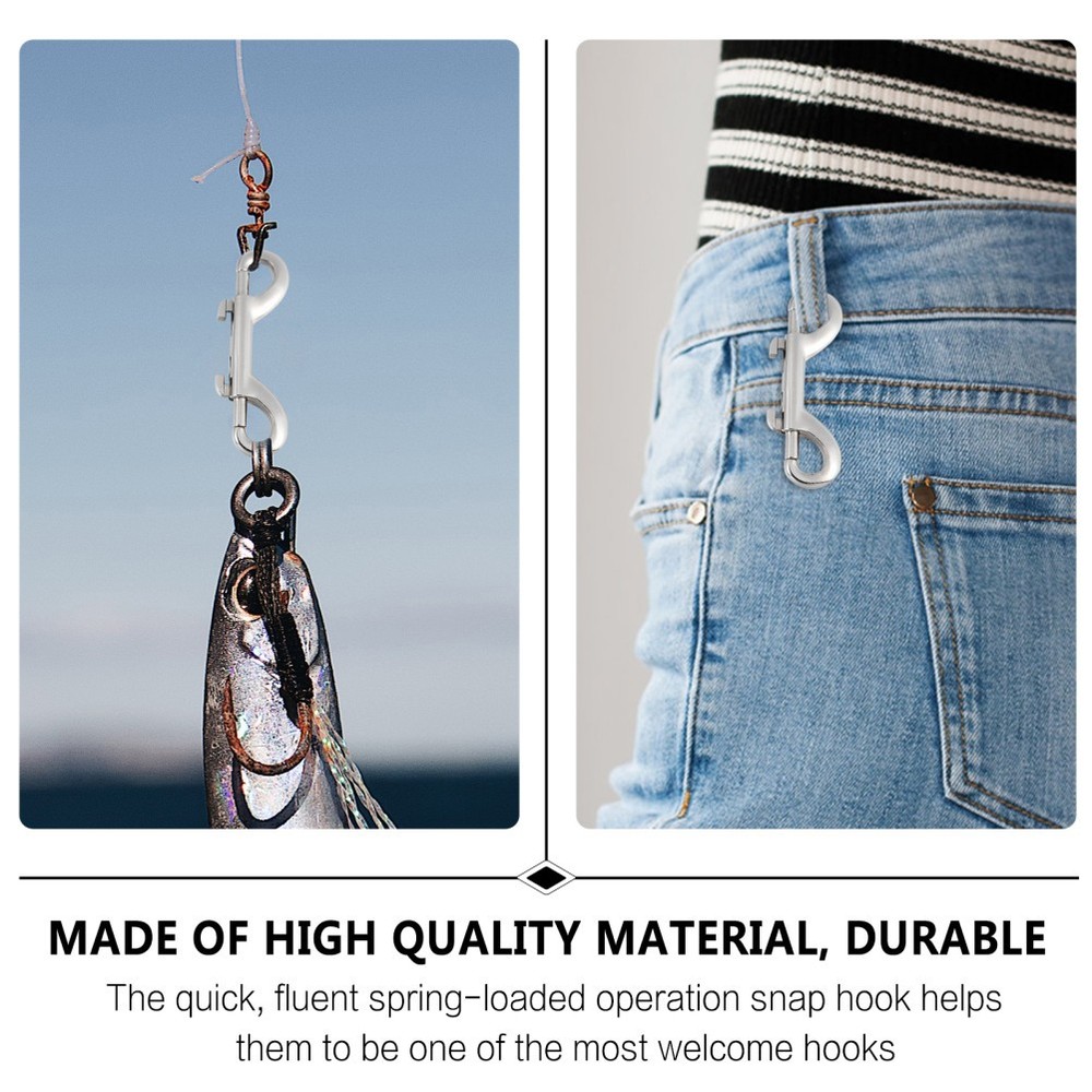 Double Ended Trigger Hook Set 4 Pcs Metal Snap Hooks for Ropes