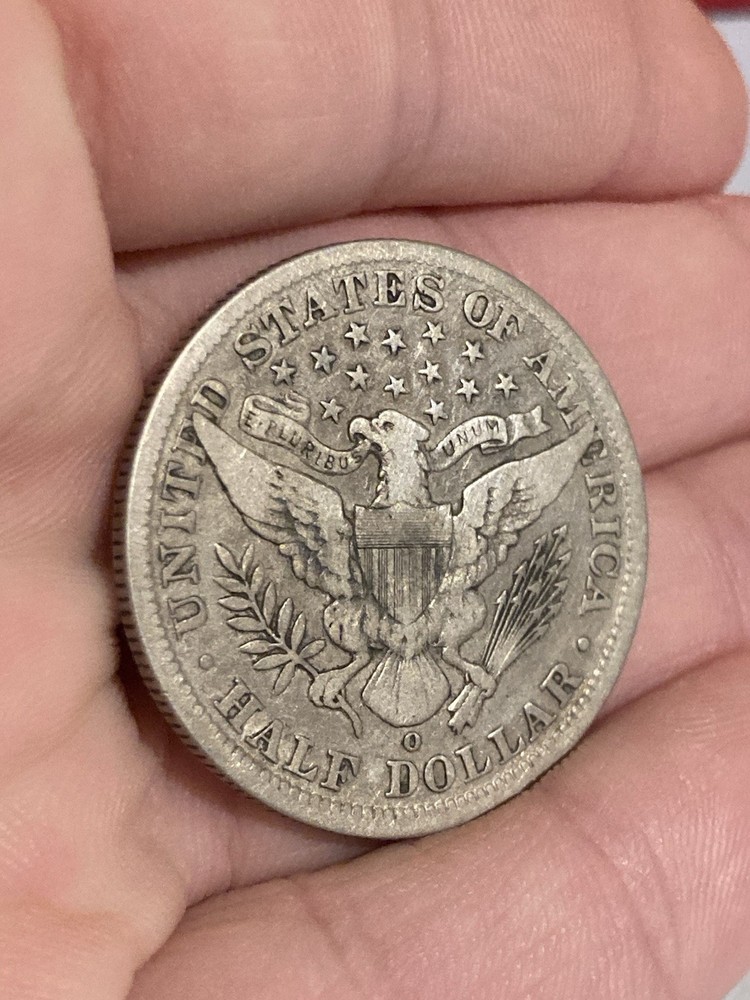 1899-O Barber Half Dollar Fine Details LIBERTY Mostly Visible