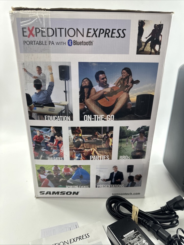 Samson Expedition Express Rechargeable Speaker System w/Bluetooth Portable PA