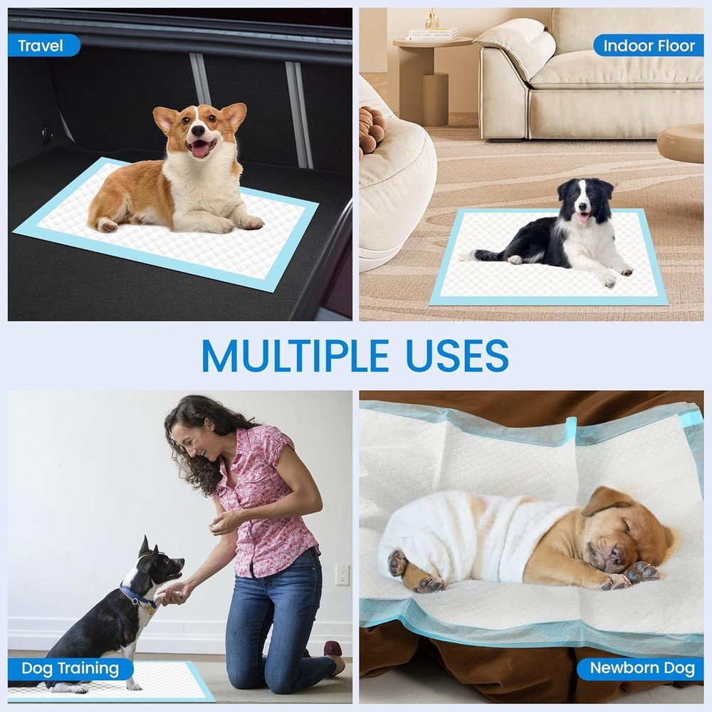 28"x34" Dog Pee Pads Extra Large, Super Absorbent Leakproof Quick Drying Pee ...