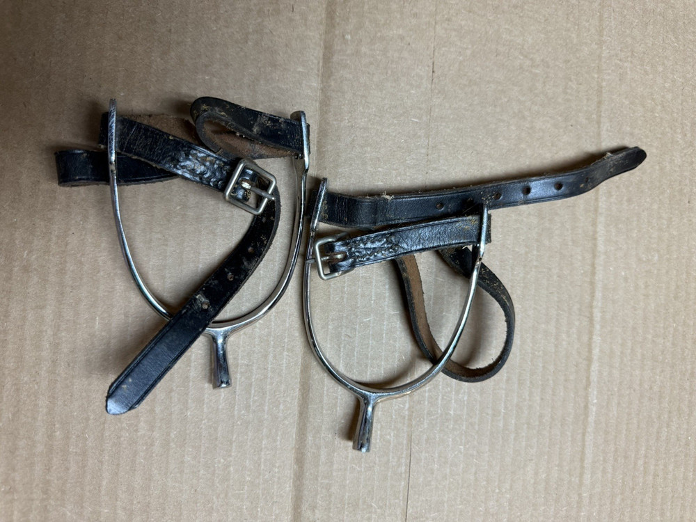 Equestrian Leather Spur Straps Vintage