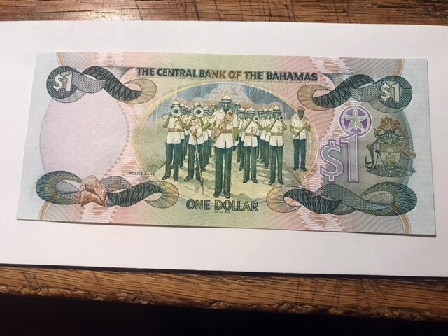 2001 Bahamas 1 Dollar Note CU #9288