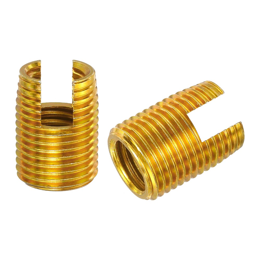 Self Tapping Threaded Inserts, 15pcs Inner M12 M16x22 Carbon Steel Nuts