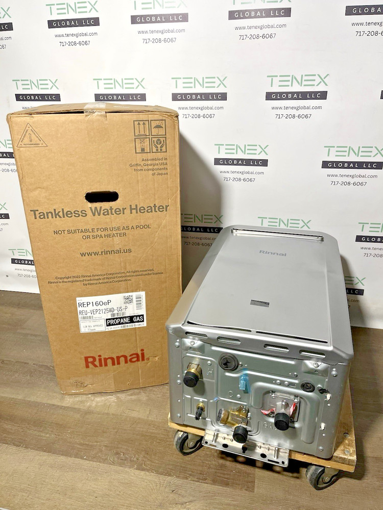 Rinnai REP160eP Outdoor Tankless Water Heater 160k BTU Propane Gas (B-19 #1669)