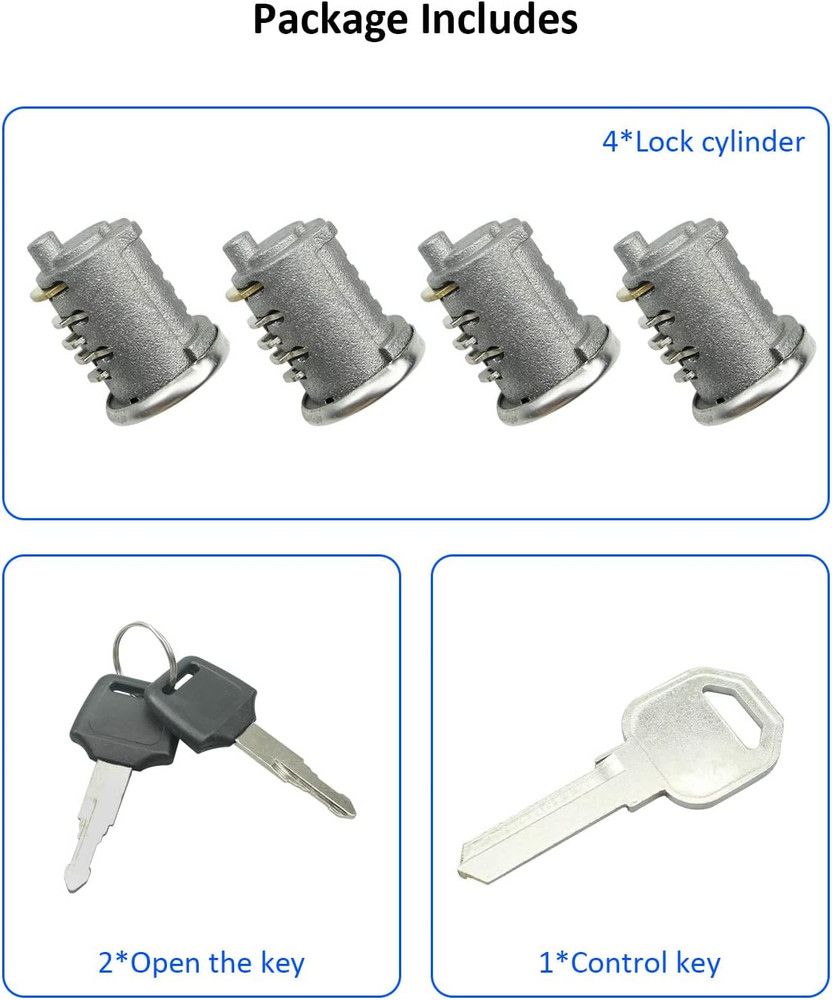 4 Pack Lock Cores Fits for Yakima SKS Car Rack System Components, Replacement fo