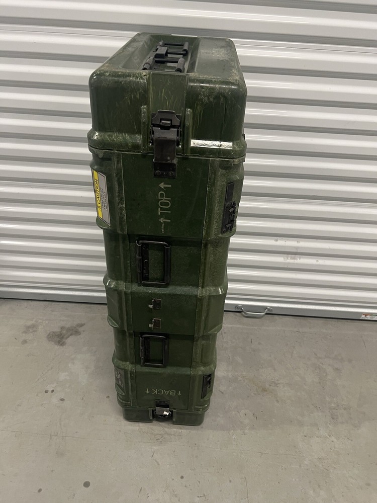 HARDIGG STYLE RACK MOUNT CASE GENERAL DYNAMICS MILITARY ELECTRONICS CRATE 34"-5U