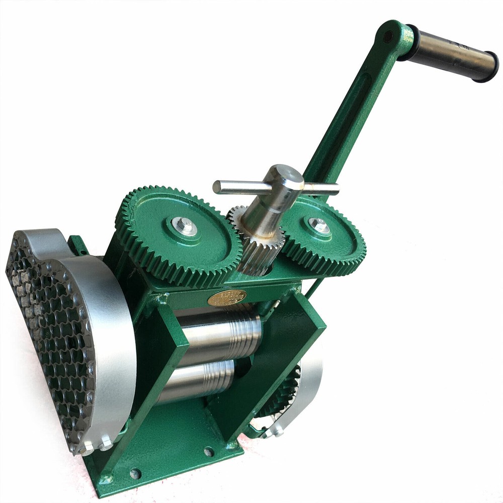 Manual Combination Rolling Mill Machine Jewelry Press Making Flake+Round Wire
