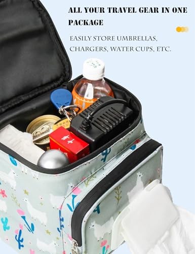 Motorcycle Handlebar Storage Bag - Multi-Functional Organizer with Orange