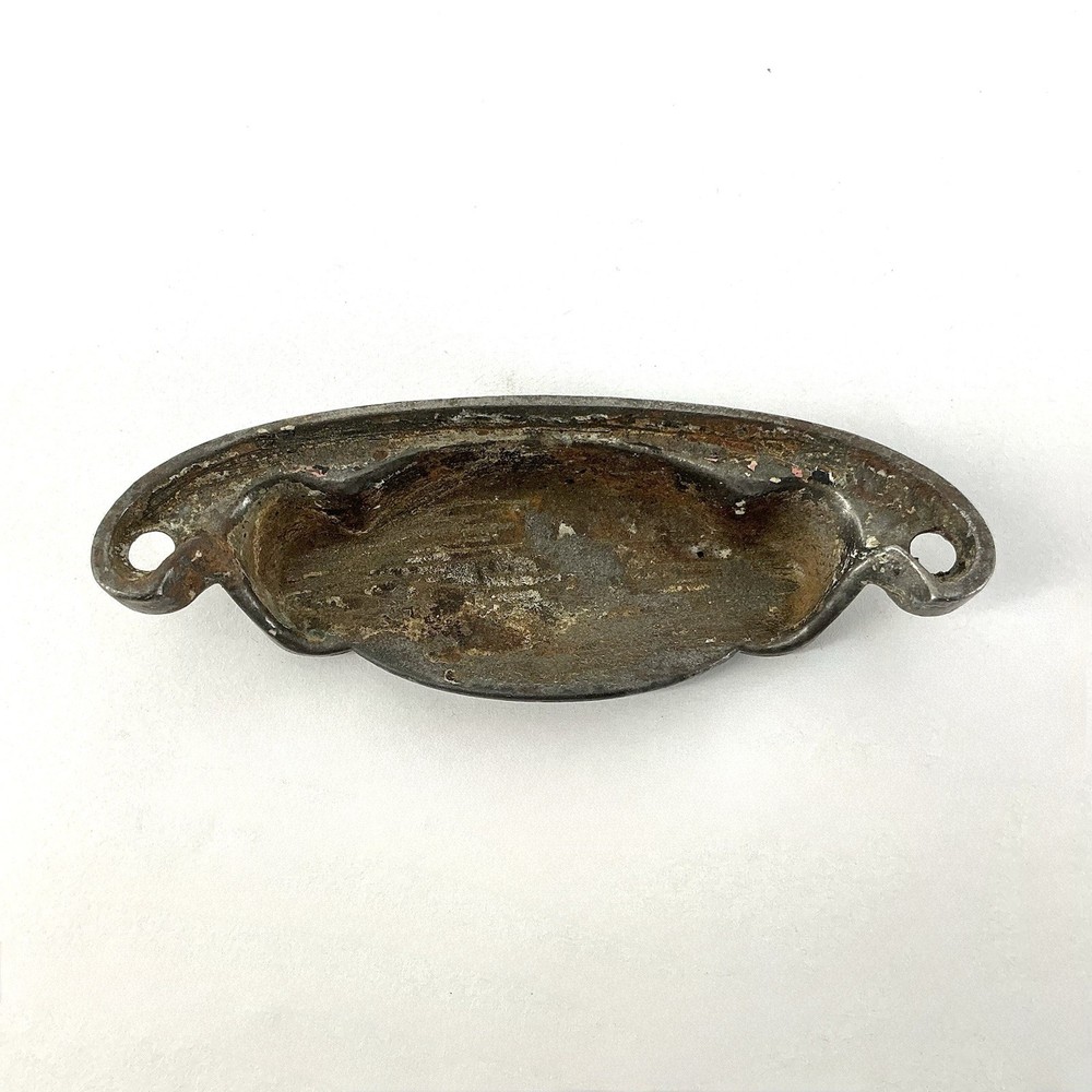 Antique Bin Pull Drawer Victorian Hardware Cast Iron 008