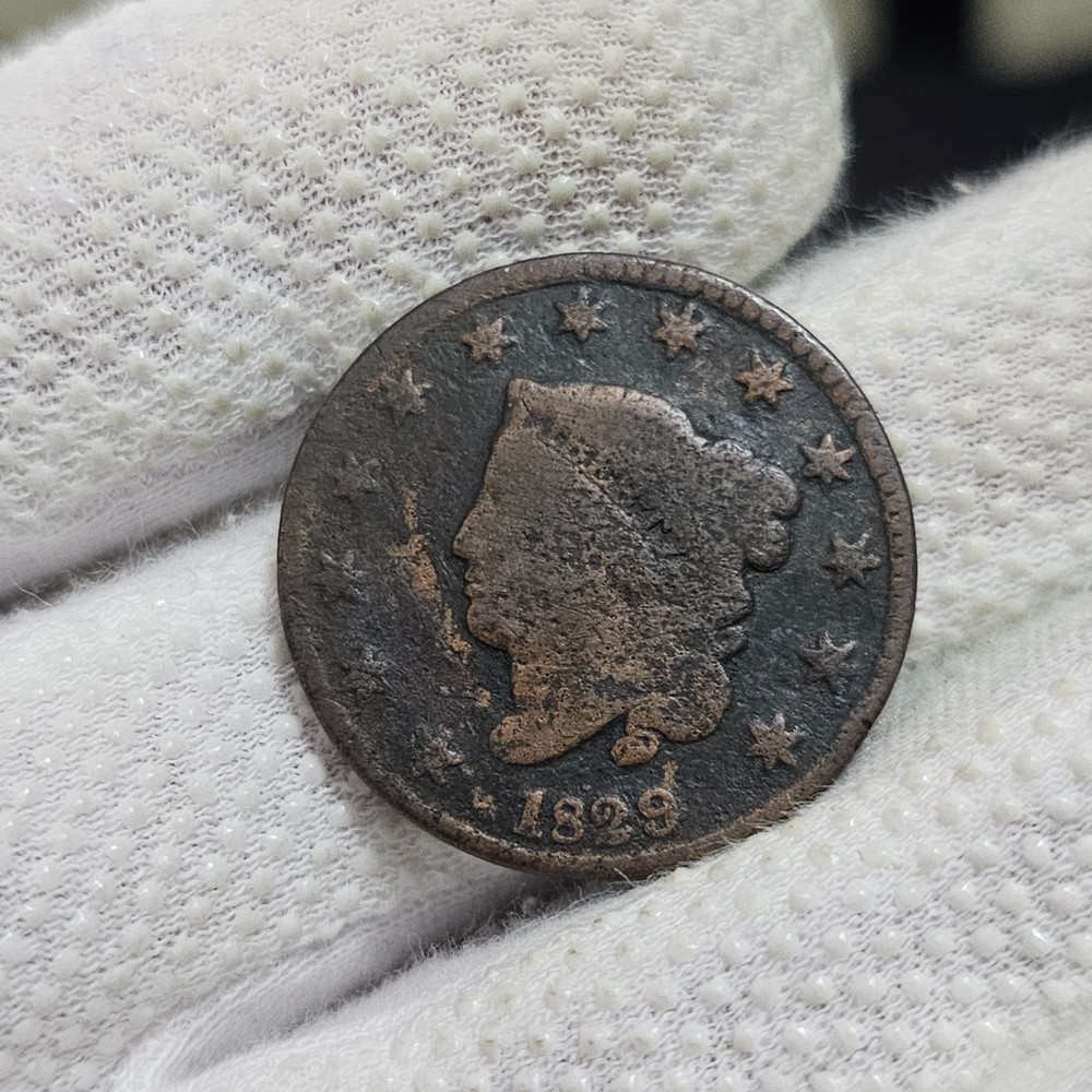 1829 Large Cent Medium Letters Reverse Free Combined Shipping!