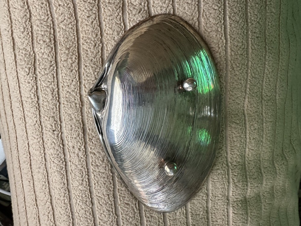 Vintage Wallace Pattern 4094 Sterling Silver Clam Shell Footed Bowl