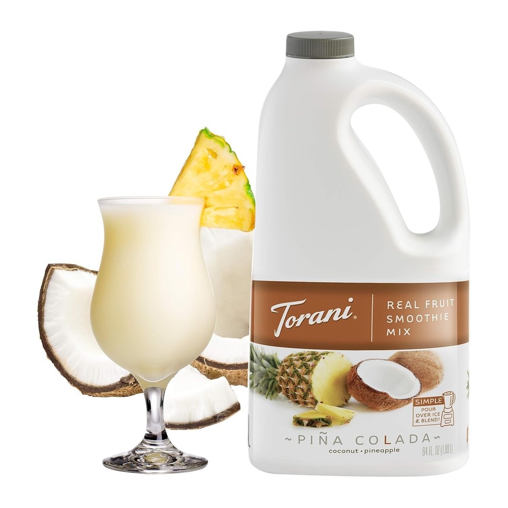Real Fruit Smoothie Mix, Pina Colada, 64 Ounce