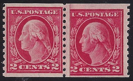 444 - Paste-Up Pair EFO With Pl# 6952 Mint NH Est $720 "READ"