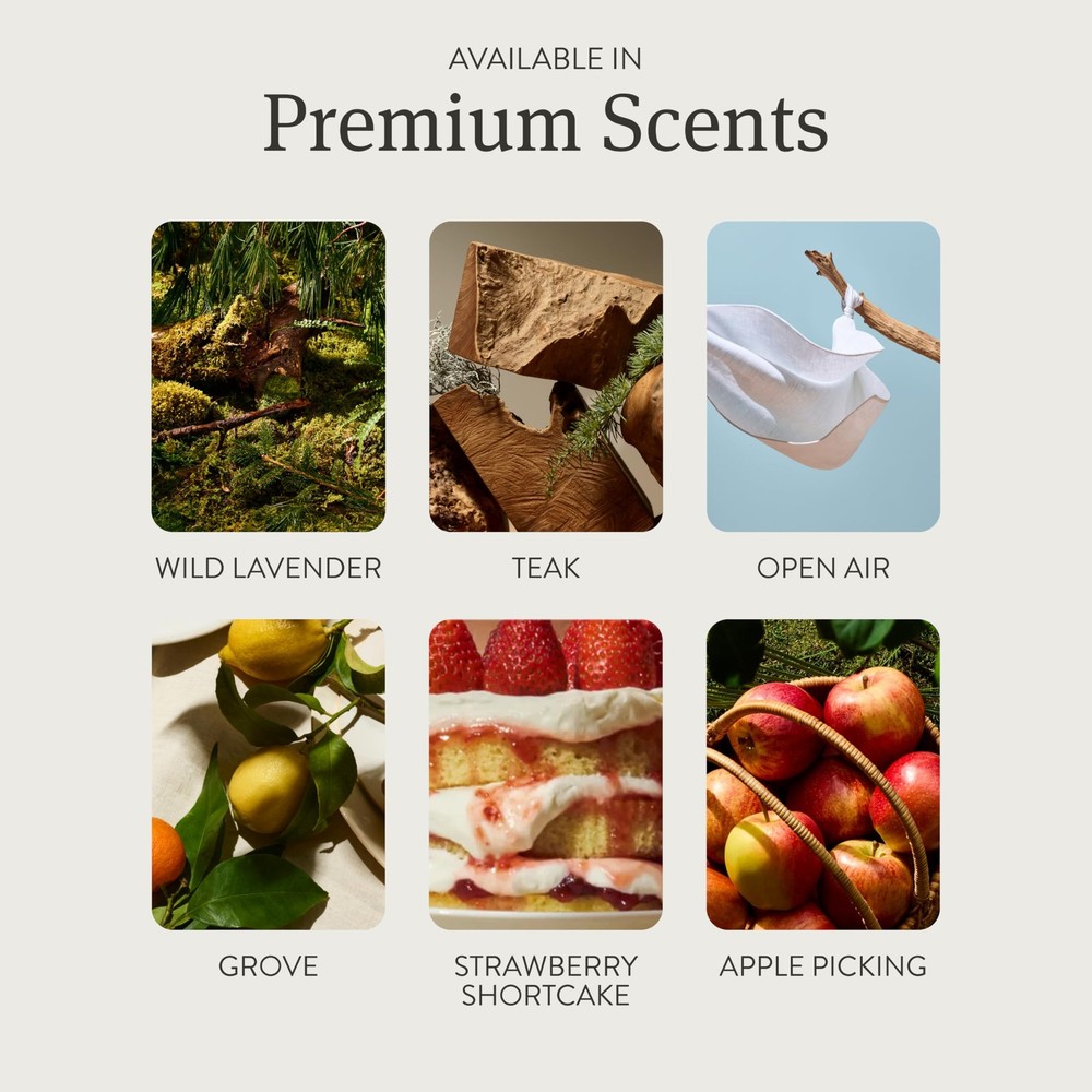 Home Scent Diffuser Refills in Teak (2 Refills) - Adjustable and Long Lasting...