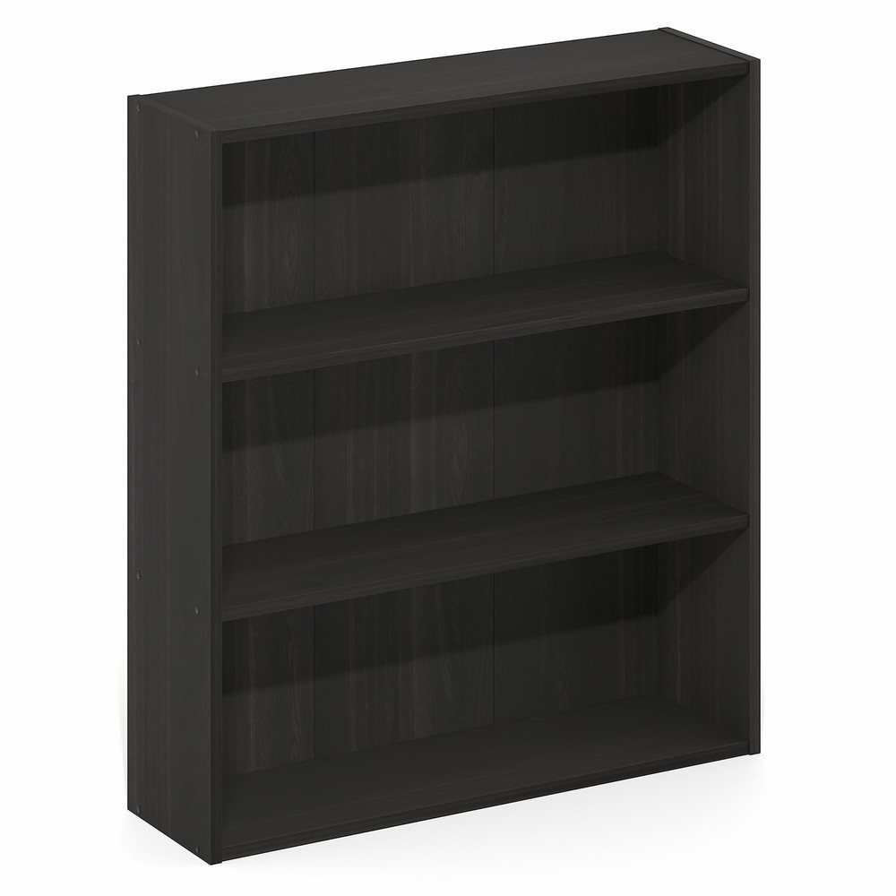 Furinno Basic Book Shelf, 3-Tier Bookshelf, Storage Organizer Bookcase with Open