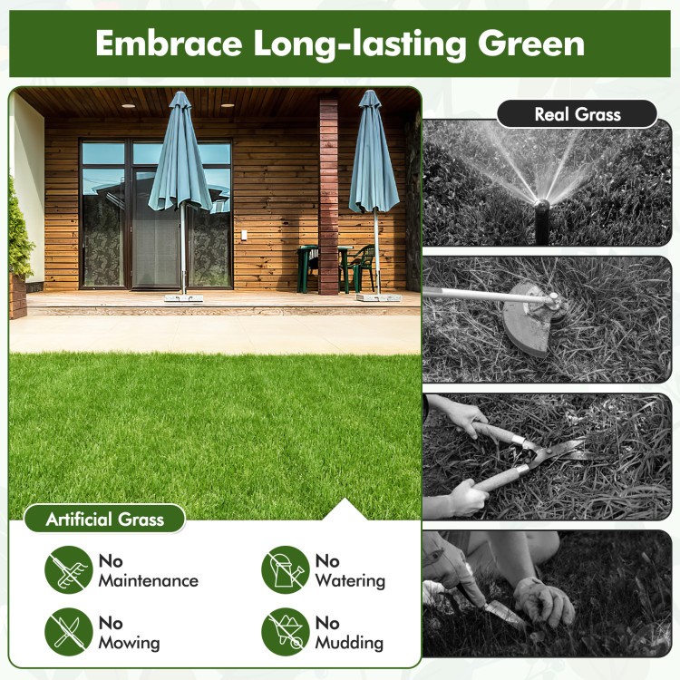 30 PCS Interlocking Artificial Grass Tiles