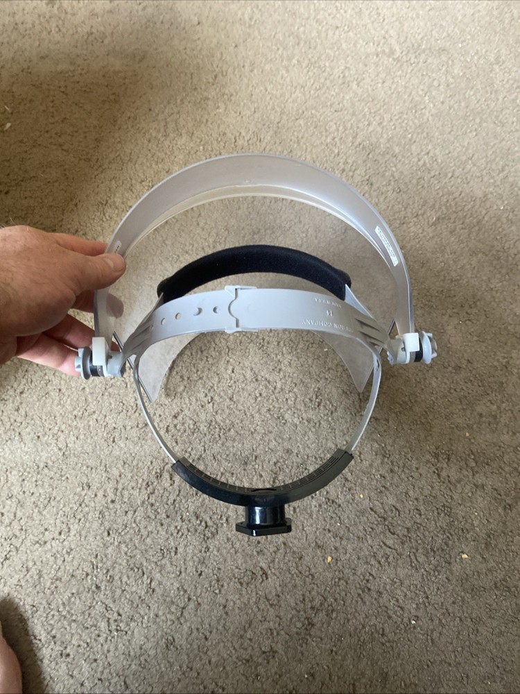 Oberon Polycarbonate Clear Face Shield With Ratchet Headgear