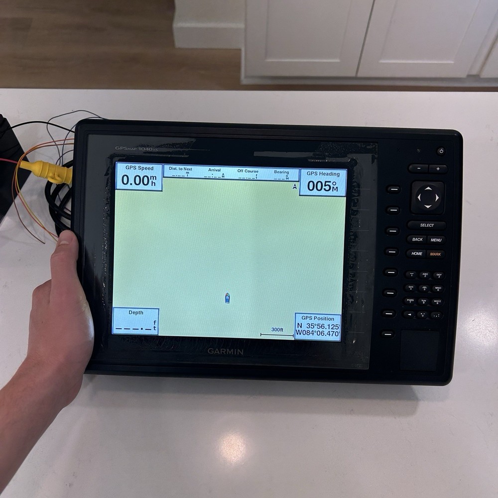 Garmin 1040xs Gps Map Chartplotter Head Unit With Power Cord