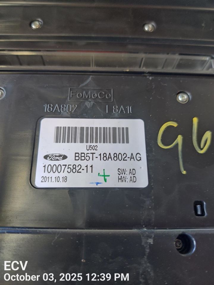 CONTROL PANEL OEM 11-13 FORD EXPLORER 1YR WRNTY
