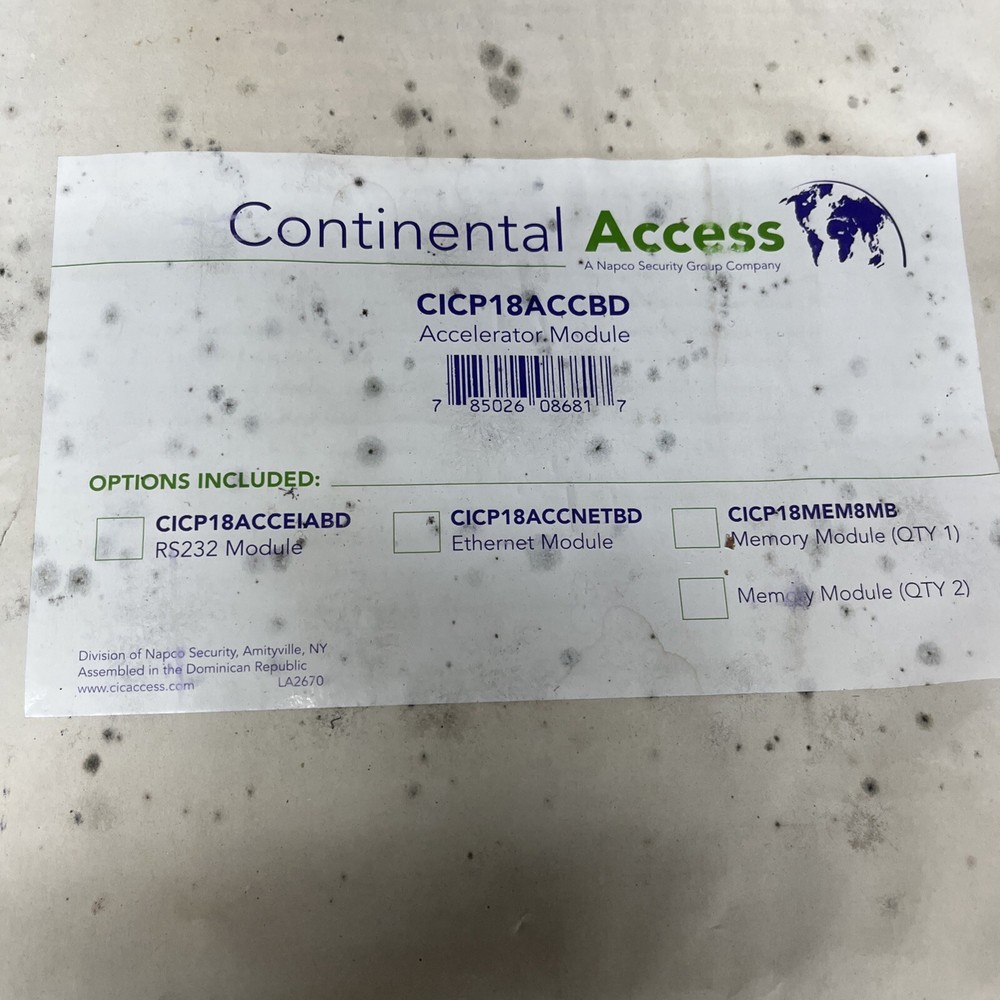 Continental Access CICP18ACCBD Accelerator Board