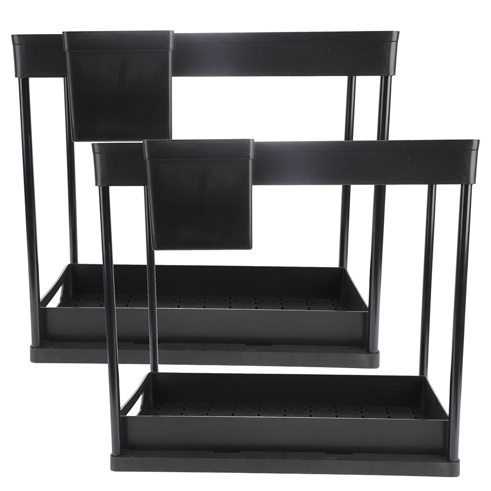 2Pcs NEW Under Sink Organizers And Storage, Pull Out Bathroom Organizer USA