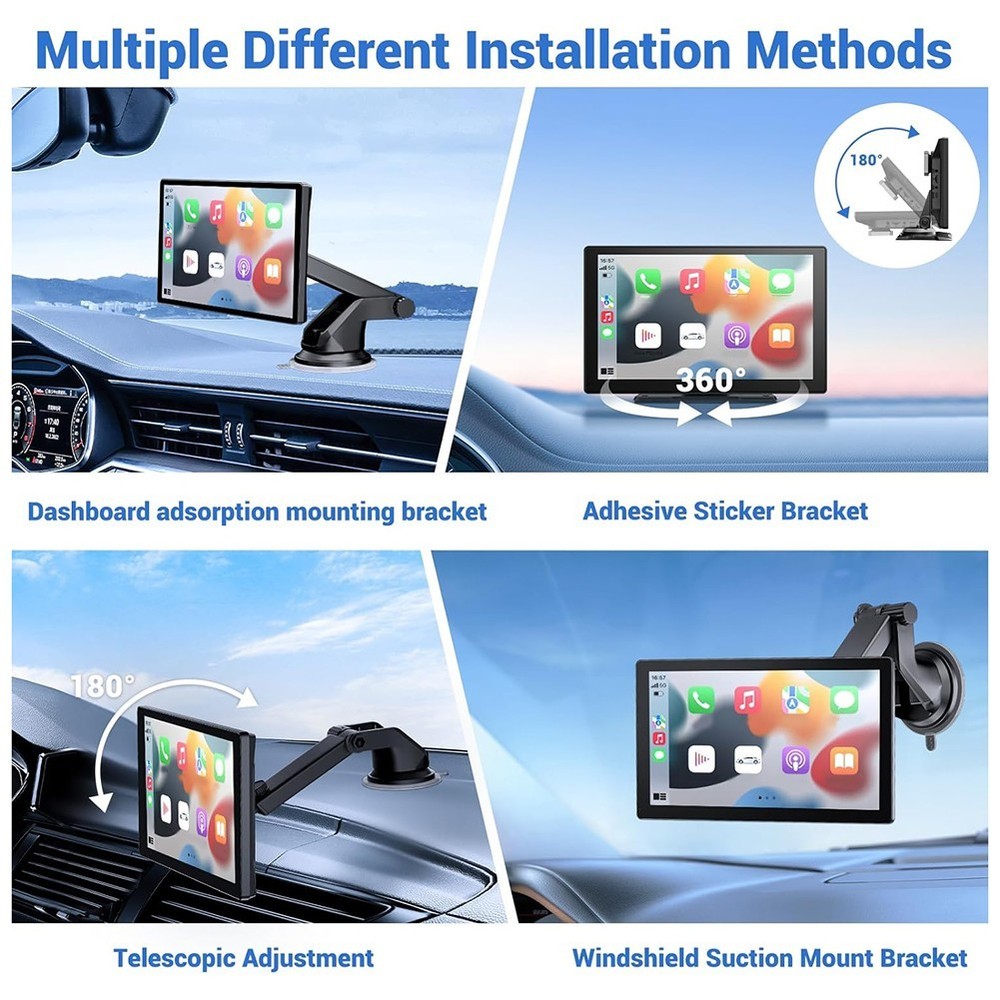 Wireless Connectivity 9 Inch Monitor Featuring Backup Camera Functionality