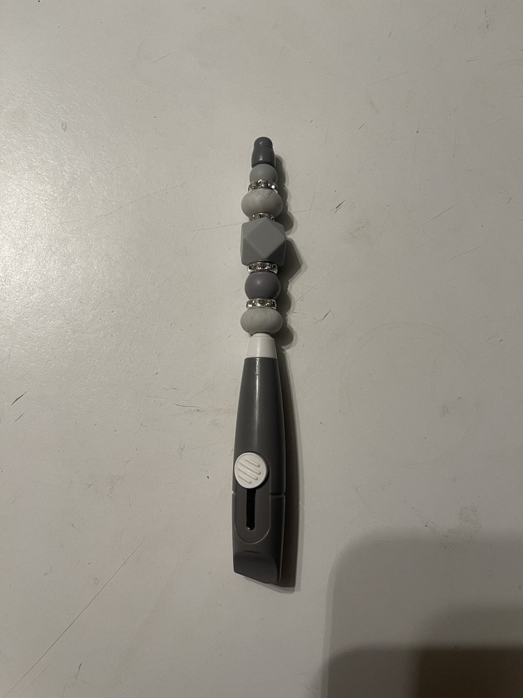 Gray Silicone Beaded Crafting Box Cutter