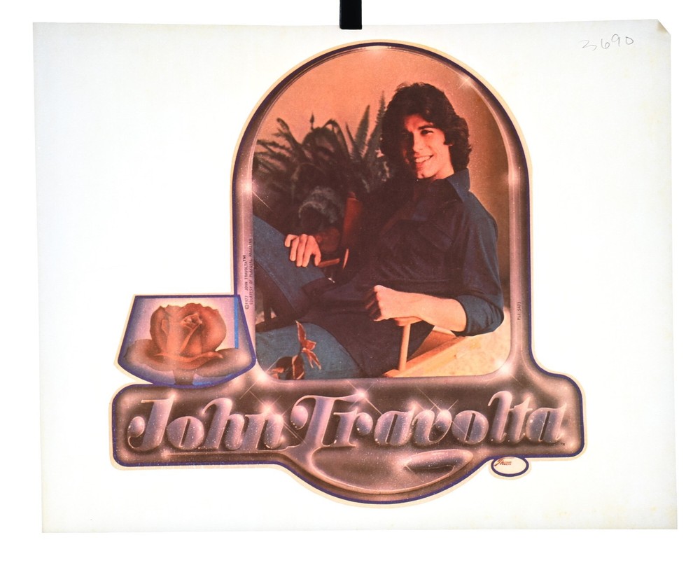 Authentic VINTAGE "John Travolta"  Transfer Iron On