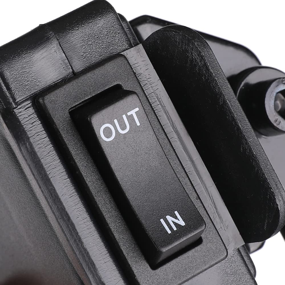 12V Winch Switch with Mounting Bracket Rocker Thumb Switch, Black