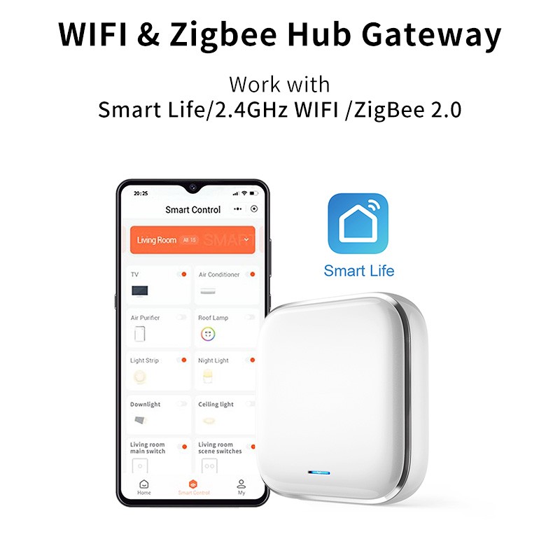 Smart Home Hub Smart Multimode Gateway Wifi Mesh Zigbee Mini Smart Mode