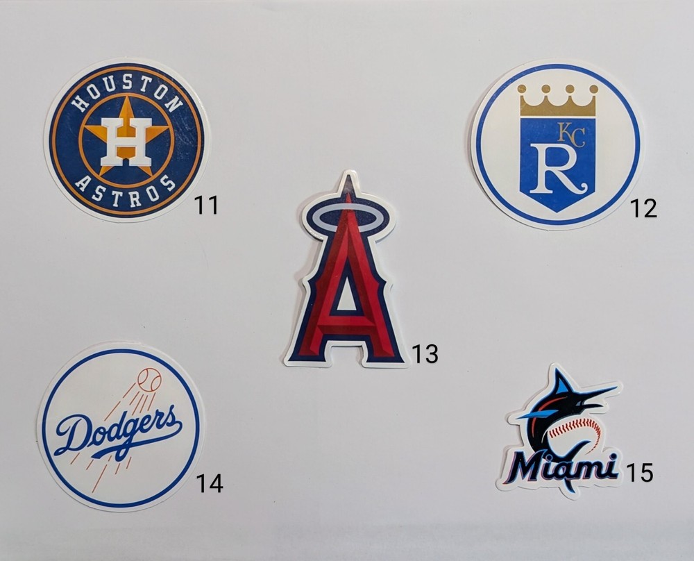 MLB Team Stickers - All teams are available