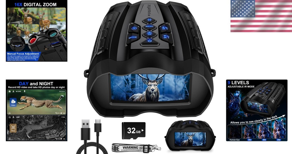 Infrared Night Vision Scope 1000FT Viewing Range