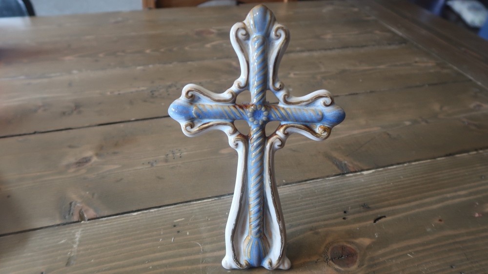 Ceramic Wall of Table CROSS Religious Decor