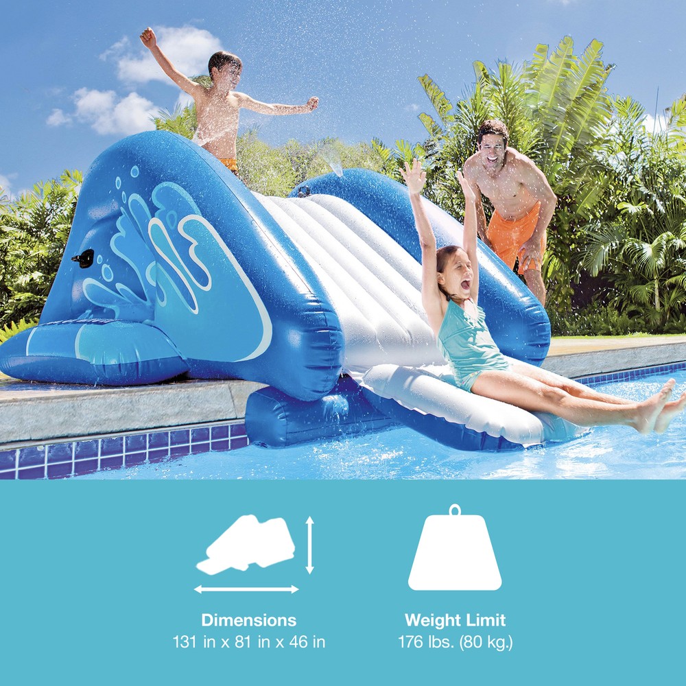 Intex Kool Splash Inflatable Play Center Water Slide | (Open Box) (2 Pack)