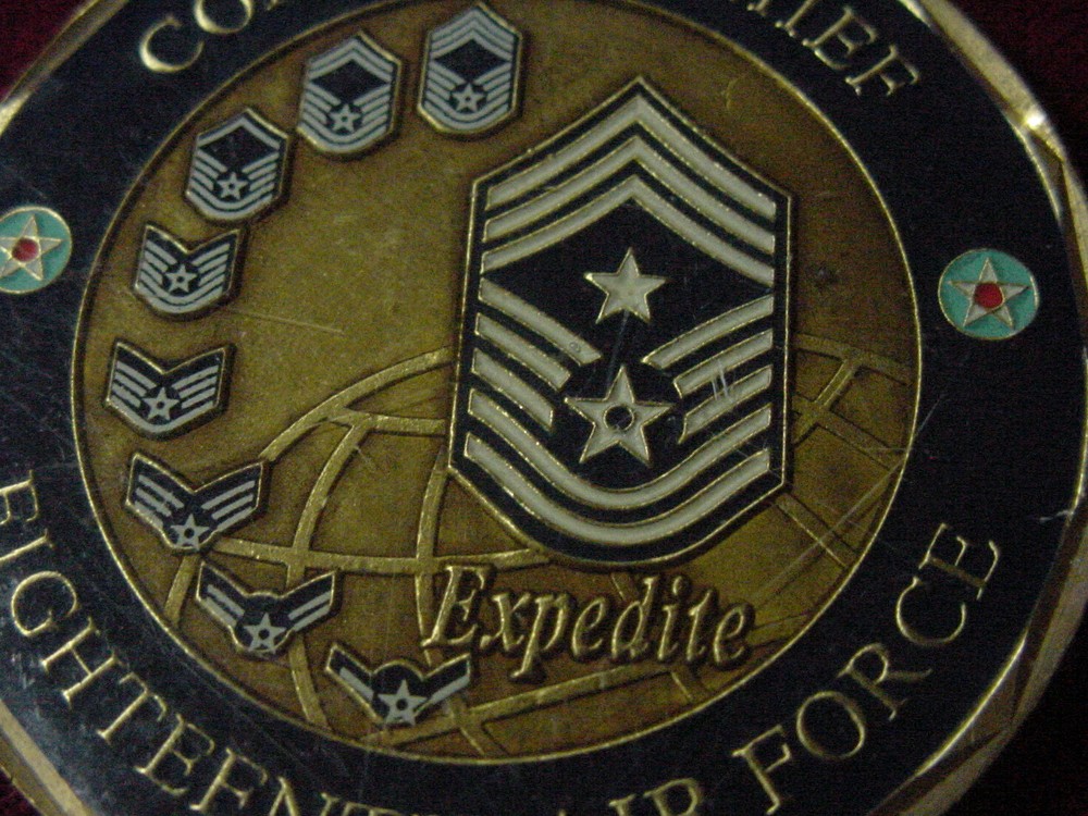 Eighteenth Air Force Challenge Coin 18th 18 AF - Command Chief