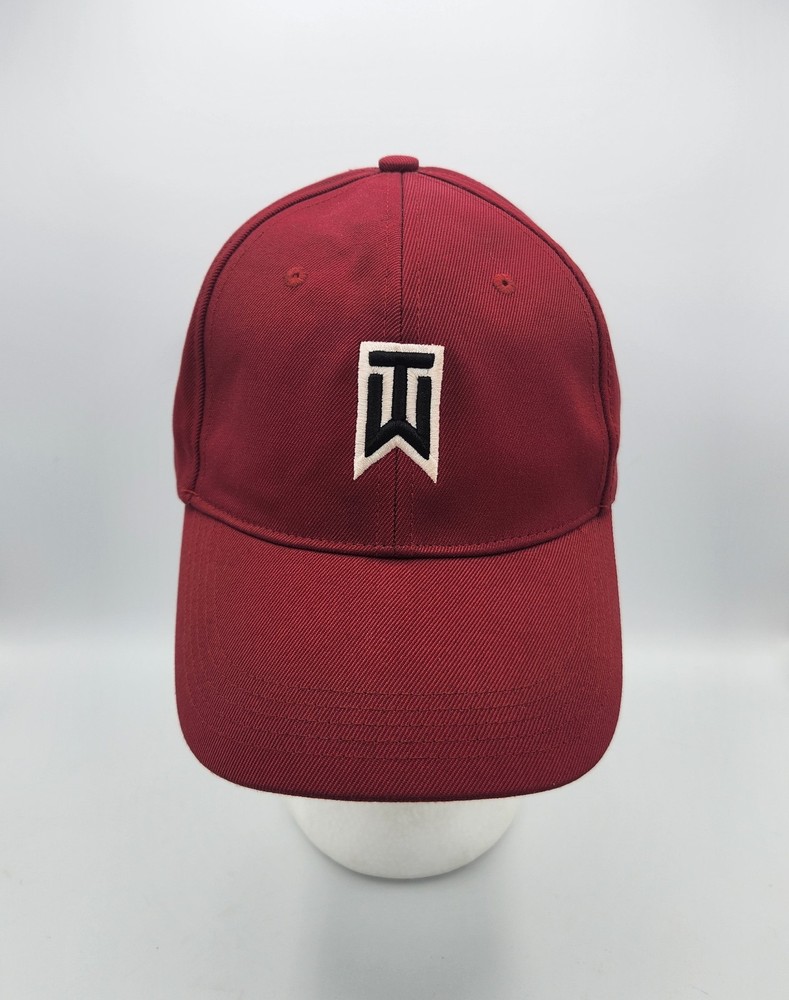 Nike Tiger Woods Golf Hat Maroon Performance Strapback Cap Hat OSFa EUC
