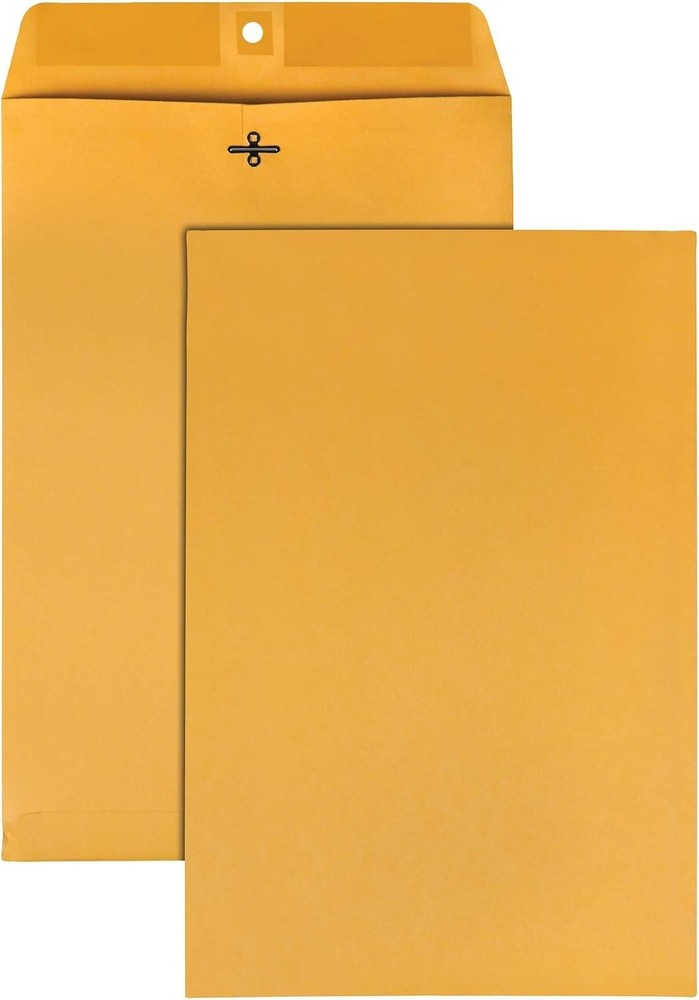 Reliable 10 x 15 Kraft Clasp Envelopes - Secure Document Storage, 100 Pack