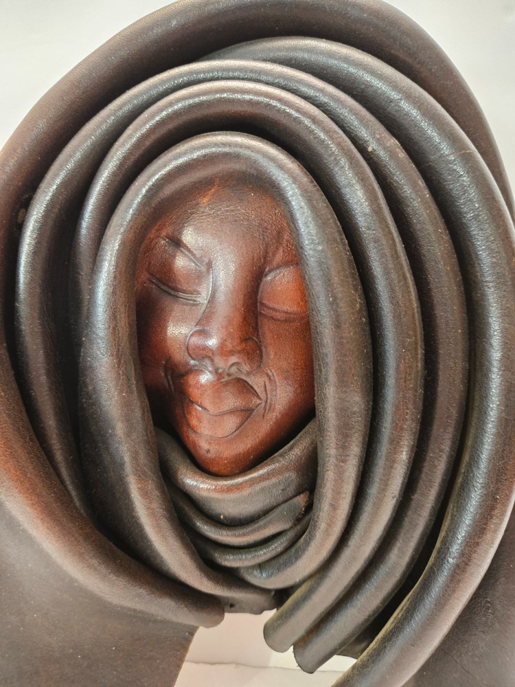 African leather mask