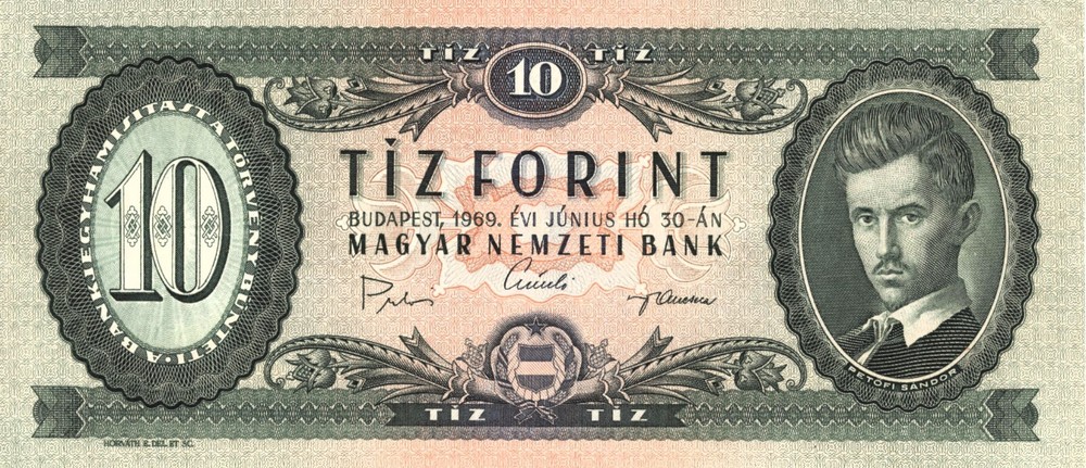Banknote, Hungary, 10 Forint, 1969
