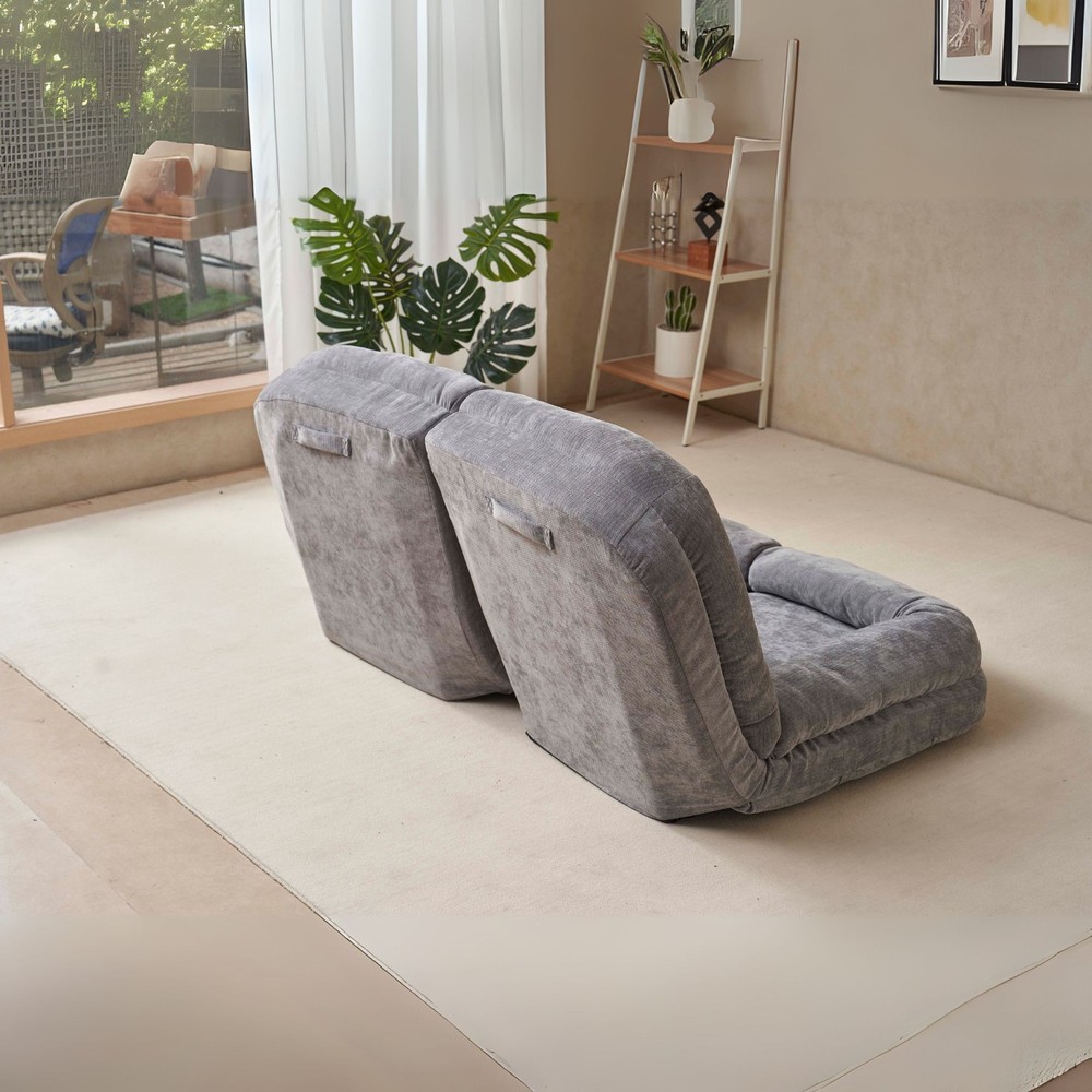 Convertible Fold-Out Double Sofa Bed, 18 Sections Adjustable