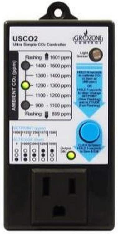 Grozone Controls USCO2 0-2000 PPM Single Zone Ultra Simple CO2 Controller