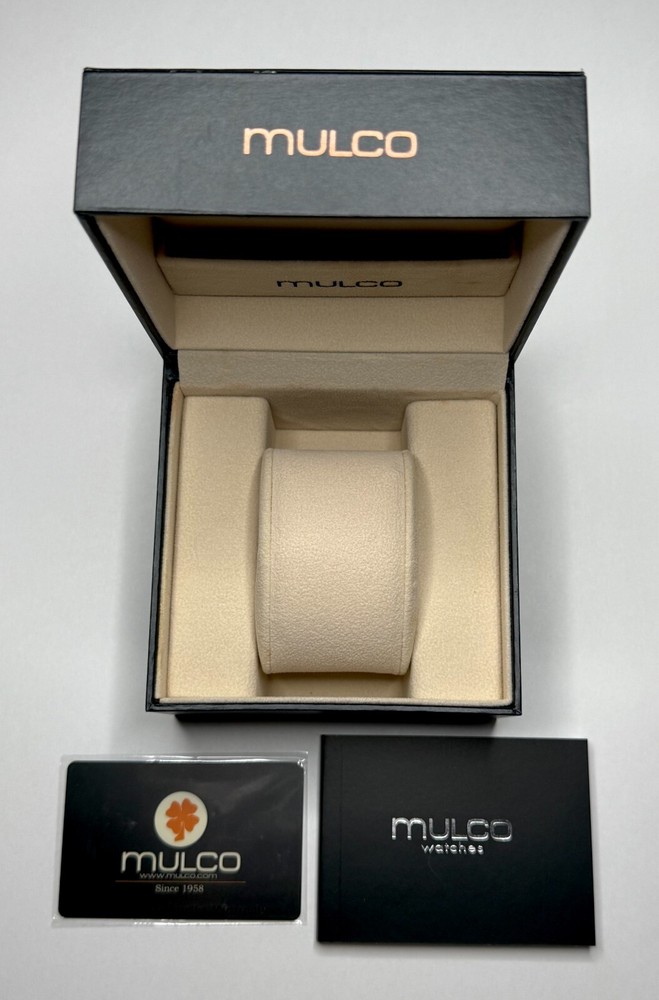 ✅ NEW AUTHENTIC MULCO WATCH EMPTY PRESENTATION DISPLAY STORAGE BOX