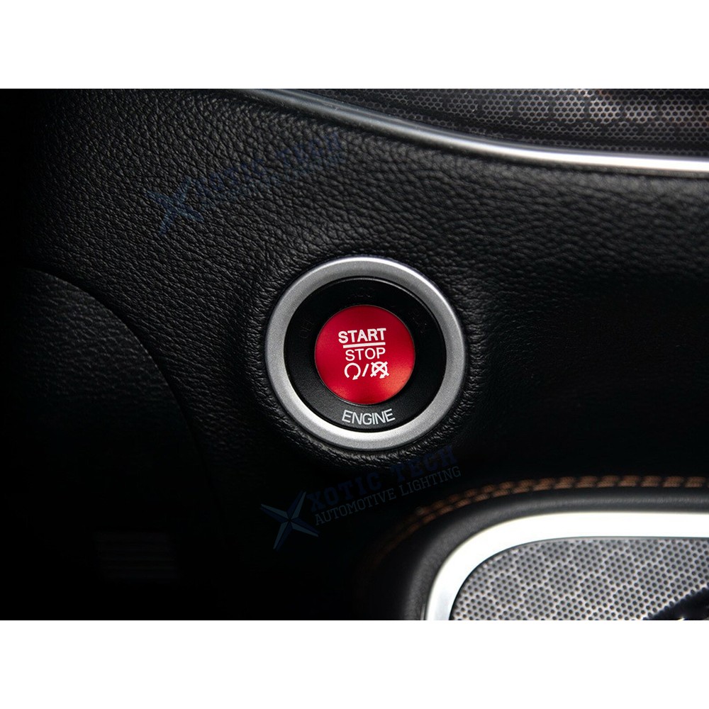 RED Ignition Engine Start Stop Push Button Cover For Dodge Charger Durango Ram