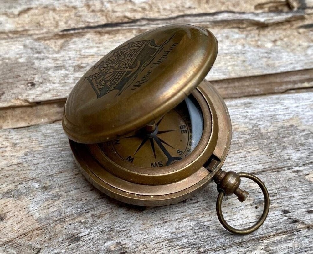 pocket compass | vintage style compass | handmade compass | brass compass Gift