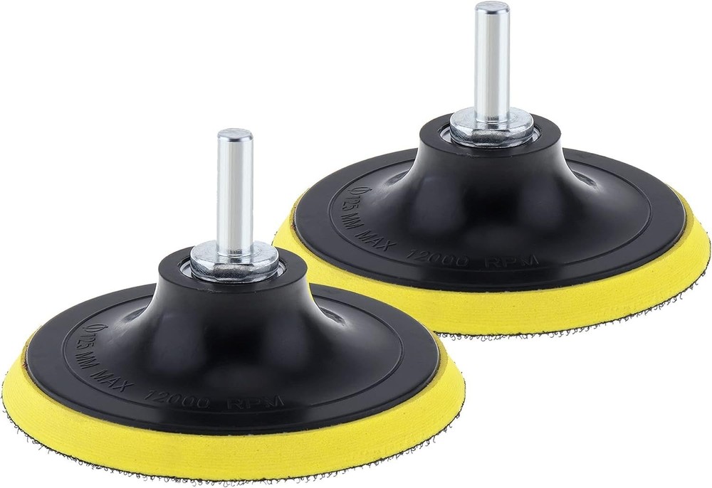 2 Pack 5 Inch Hook and Loop Backing Pad Sanding Holder Polishing Backer Plate