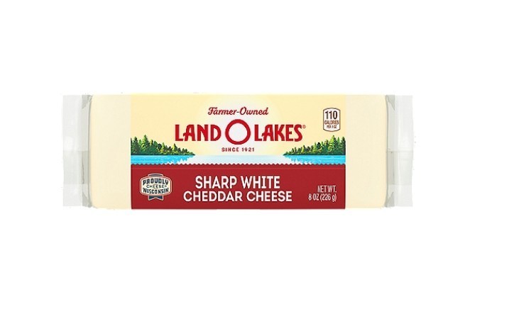 Land O Lakes Sharp White Cheddar Cheese, 8 oz (3 Pack)